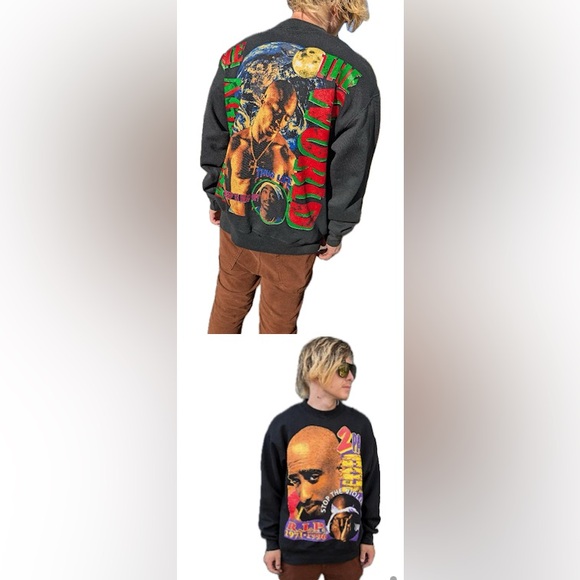 Rare Vintage Bootleg 2PAC TEE SHIRT 1990's SIZE XL- Y2K All eyes on me, Tupac - Picture 7 of 7